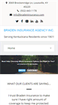 Mobile Screenshot of bradeninsurance.com